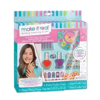 Set manichiura make it real - glitter girls nail party, unghii traznite