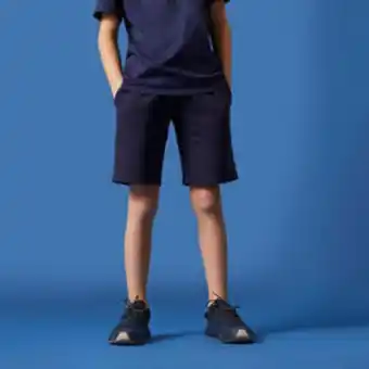 Decathlon Pantalon scurt bumbac educație fizică 500 bleumarin băieți Ofertă
