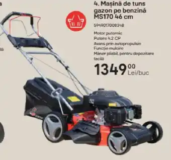 Brico Depôt Maşină de tuns gazon pe benzină MS170 46 cm Ofertă