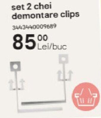 Brico Depôt set 2 chei demontare clips Ofertă