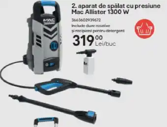 Brico Depôt Aparat de spălat cu presiune Mac Allister 1300 W Ofertă