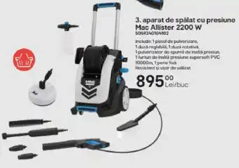 Aparat de spălat cu presiune Mac Allister 2200 W