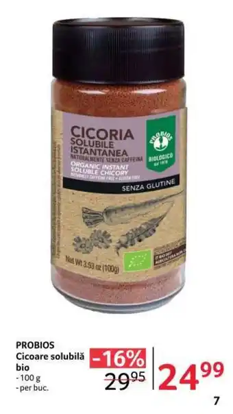 Selgros PROBIOS Cicoare solubilă bio 100g Ofertă