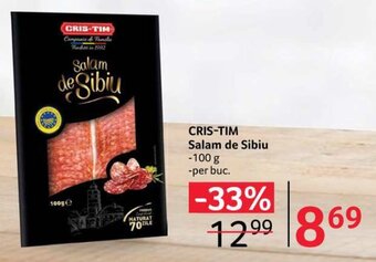 Selgros CRIS-TIM Salam de Sibiu 100 g Ofertă