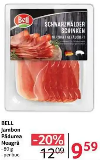 BELL Jambon Pădurea Neagră 80 g