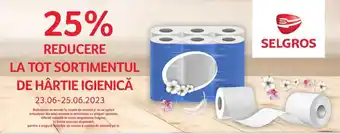 Selgros SELGROS REDUCERE LA TOT SORTIMENTUL DE HÂRTIE IGIENICĂ Ofertă