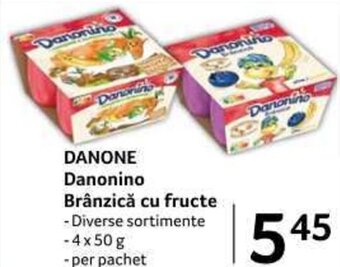 Selgros DANONE Danonino Brânzică cu fructe 4x50g Ofertă