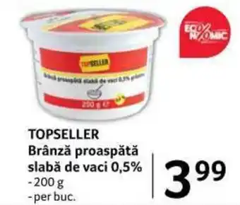 TOPSELLER Brânză proaspătă slabă de vaci 0,5% 200g