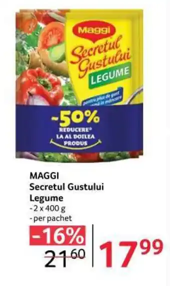 Selgros MAGGI Secretul Gustului Legume 2x400g Ofertă