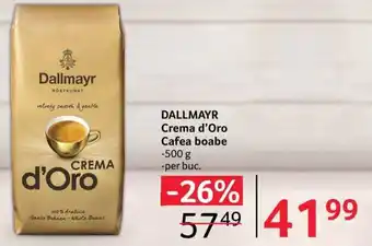 Selgros DALLMAYR Crema d'Oro Cafea boabe 500g Ofertă