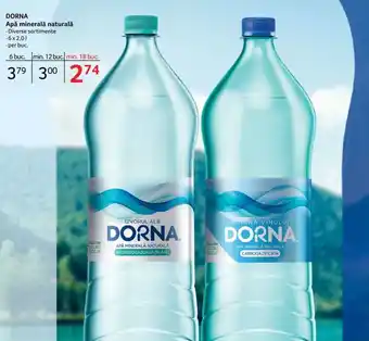 Selgros DORNA Apă minerală naturală 6x2,0l per buc. Ofertă