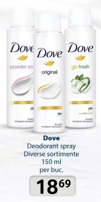 Selgros Dove Deodorant spray 150ml Ofertă