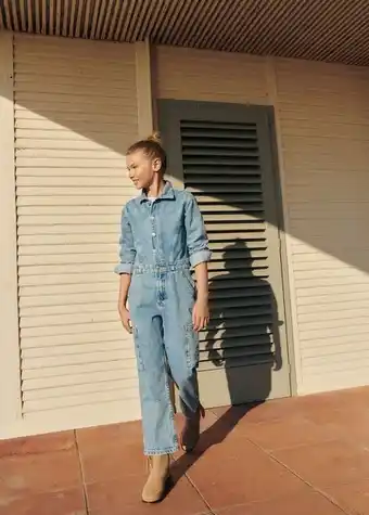 Salopetă din denim cargo