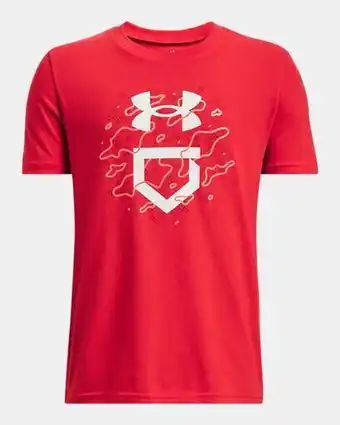Under Armour Boys' ua baseball camo logo short sleeve Ofertă
