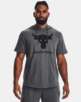 Under Armour Men's project rock terry short sleeve hoodie Ofertă