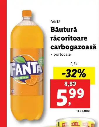 Lidl FANTA Băutură răcoritoare carbogazoasă 2.5l Ofertă