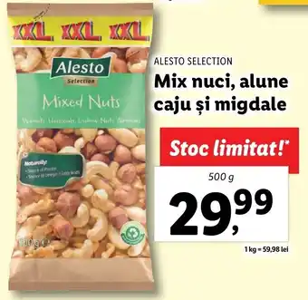 Lidl Alesto Selection Mix nuci, alune caju și migdale 500g Ofertă