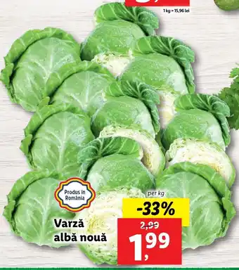 Lidl PIAȚA Lidl Varză albă nouă per kg Ofertă