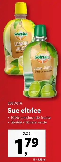 Lidl Solevita Suc citrice 0.2l Ofertă