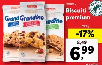 Lidl SONDEY Biscuiţi premium 200g Ofertă