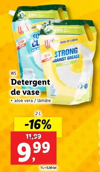 Lidl W5 Detergent de vase 2l Ofertă