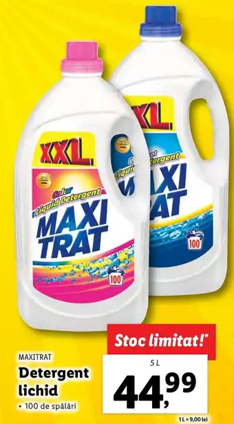 Lidl MAXITRAT Detergent lichid 5l Ofertă