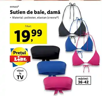 Lidl Esmara Sutien de baie, damă 1 buc. Ofertă