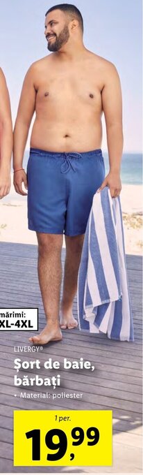 Lidl LIVERGY Şort de baie, bărbaţi 1 per. Ofertă