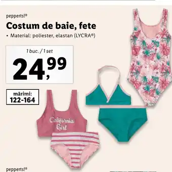 Lidl Pepperts! Costum de baie, fete 1 buc./1 set Ofertă