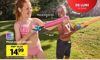 Lidl HAPPY PEOPLE Pistol cu apă cilindric 1 buc. Ofertă