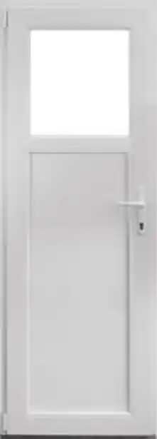 Brico Depôt Usa termopan pvc exterior, batanta, cu geam, 4 c, 1/3, alb, dreapta, simpla deschidere, 88 x 205 cm • aplast Ofertă