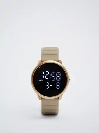 Digital watch with silicone strap digital watch with silicone strap