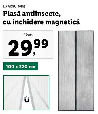 Lidl LIVARNO home Plasă antiinsecte, cu închidere magnetică 1 buc. Ofertă