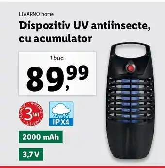 Lidl LIVARNO home Dispozitiv UV antiinsecte, cu acumulator 1 buc. Ofertă