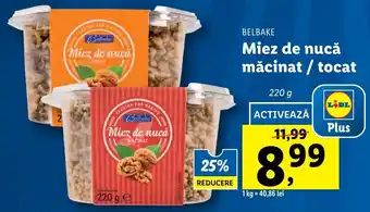 Lidl Belbake Miez de nuca măcinat / tocat 220g Ofertă