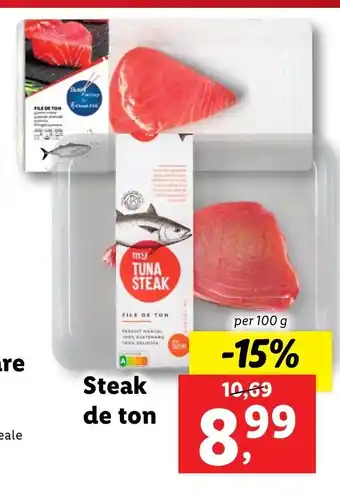 Lidl Steak de ton per 100 g Ofertă