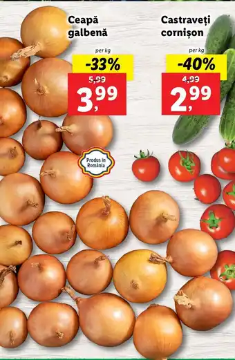 PIAȚA Lidl Ceapă galbenă per kg