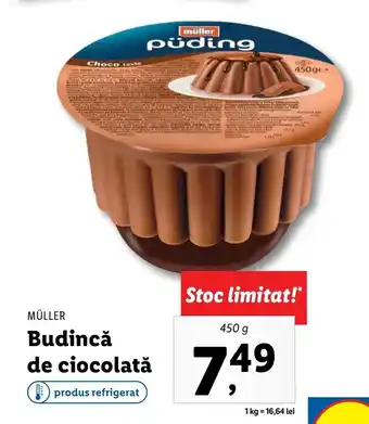 Lidl MÜLLER Budincă de ciocolată 450g Ofertă