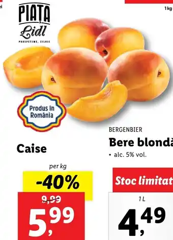 Lidl PIAȚA Lidl Caise per kg Ofertă