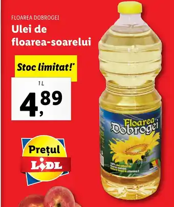 Lidl FLOAREA DOBROGEI Ulei de floarea-soarelui 1L Ofertă