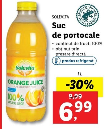Lidl SOLEVITA Suc de portocale 1L Ofertă