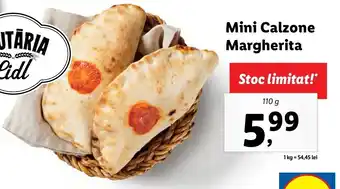 Lidl BRUTĂRIA Lidl Mini Calzone Margherita 110g Ofertă