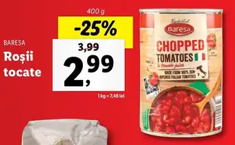 Lidl BARESA Roşii tocate 400g Ofertă