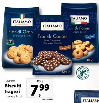 Lidl ITALIAMO Biscuiţi fragezi 400g Ofertă