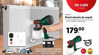 Lidl PARKSIDE Pistol electric de vopsit 450w 1 buc. Ofertă