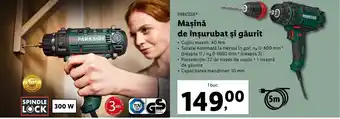 Lidl PARKSIDE Maşină de înșurubat și găurit 300w 1 buc. Ofertă