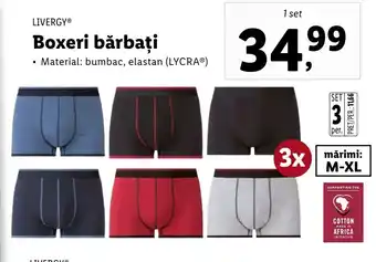 Lidl LIVERGY Boxeri bărbați 1 set Ofertă