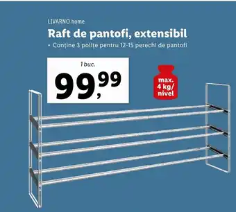 LIVARNO home Raft de pantofi, extensibil 1 buc.