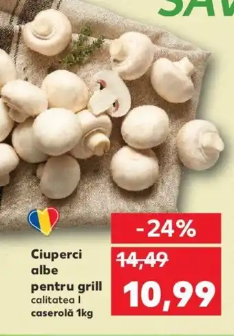 Kaufland Ciuperci albe pentru grill calitatea I caserolă 1kg Ofertă
