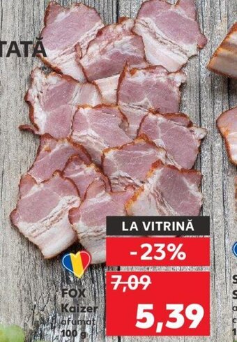 Kaufland FOX Kaizer afumat 100 g Ofertă